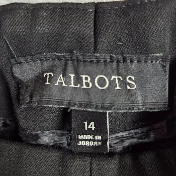 Talbots Black Dress Pants, Size 14 - Picture 3 of 7